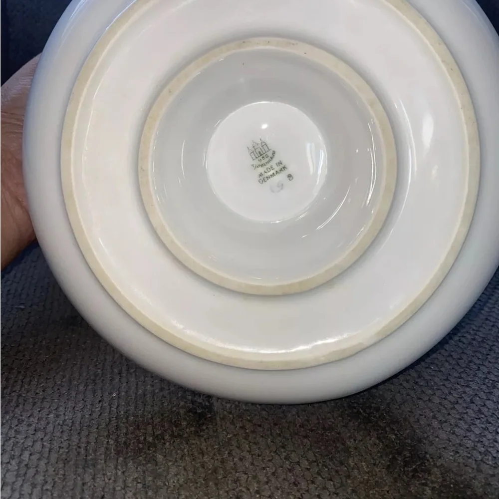 Bing & Grondahl Falling Leaves Gravy‎ Boat with Plate